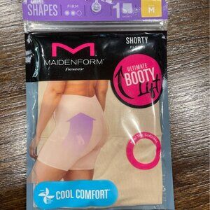 NEW Maidenform Flexees Women's Sz M Shorty Lifting Shapewear Nude Beige FLS093